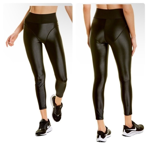 Good American Midnight Shine Leggings Black SZ 3 L NWT NEW - Picture 1 of 5